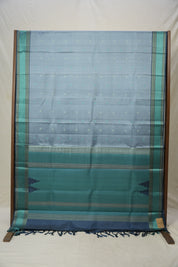 Steel Grey Kanjivaram Silk Saree - SRSGKSS968