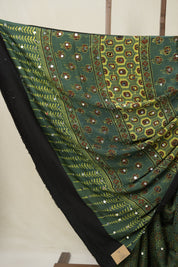 Green HBP Modal Silk Saree - SRGMSS620