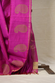 Pink Raw Silk Saree - SRPRSS895