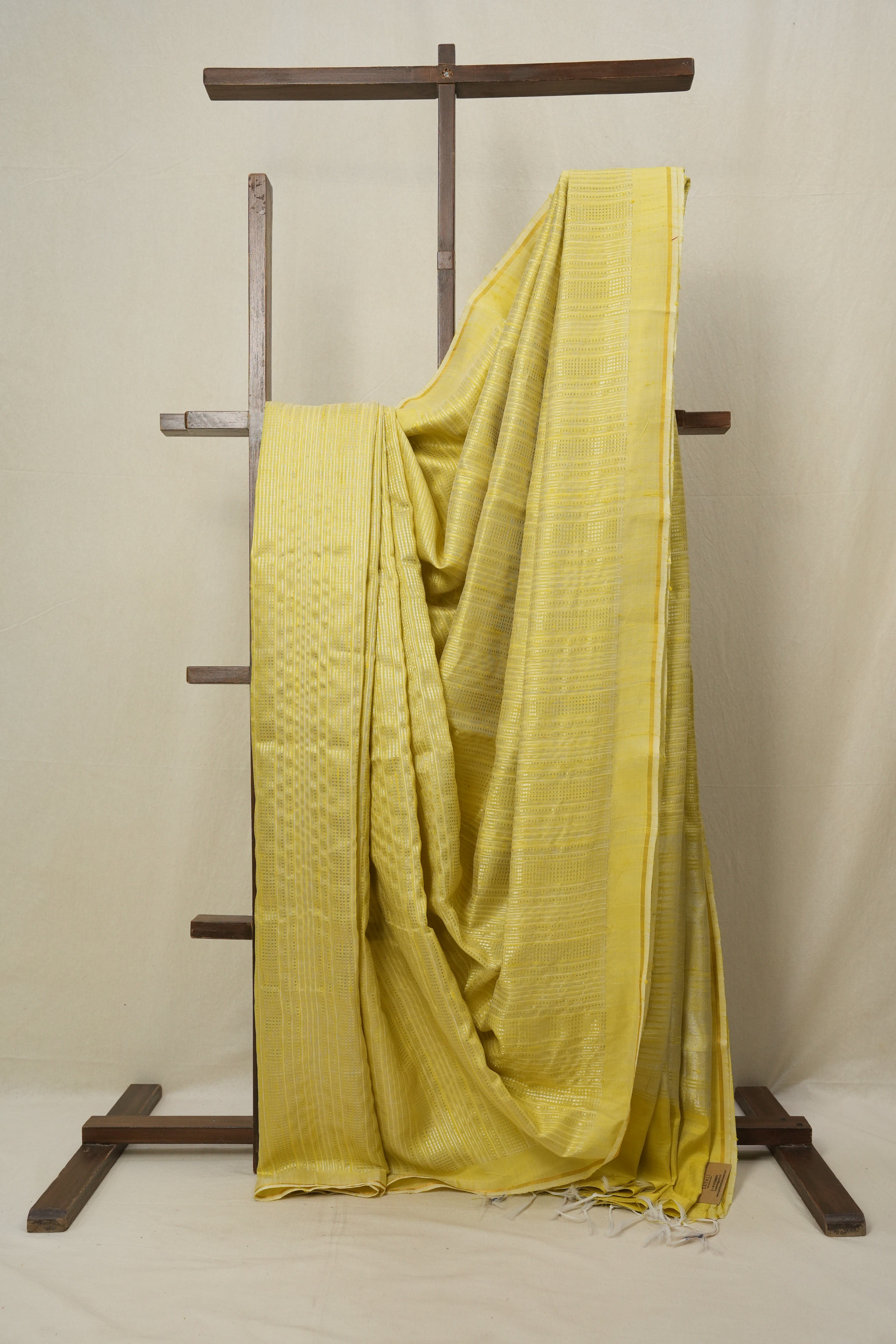 Lemon Yellow Raw Silk Saree - SRLYRSS773