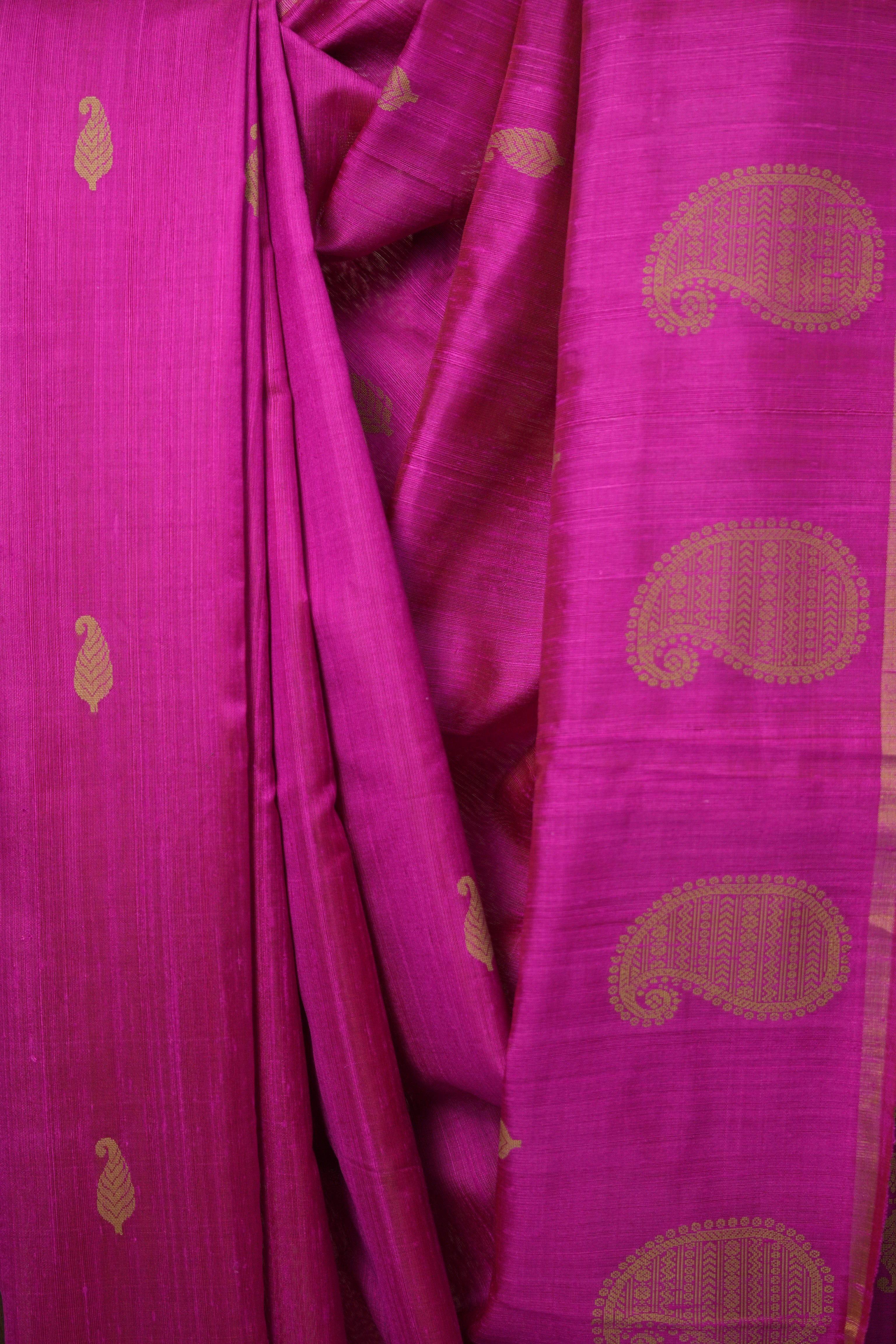 Pink Raw Silk Saree - SRPRSS895