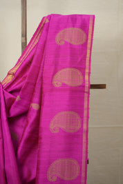 Pink Raw Silk Saree - SRPRSS895