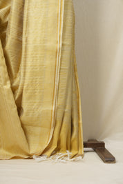 Pastel Yellow Raw Silk Saree - SRPYRSS772