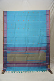 Blue Kanjivaram Silk Saree-SRBKSS639