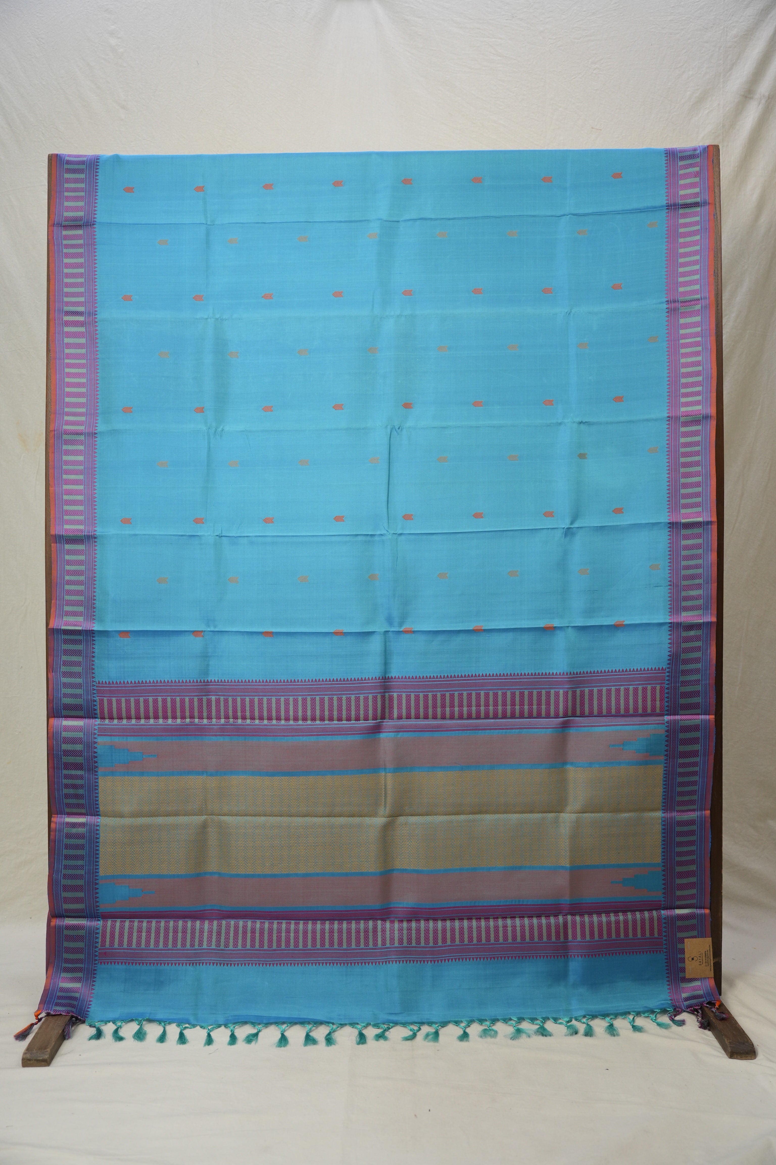 Blue Kanjivaram Silk Saree-SRBKSS639