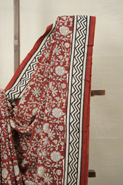 Maroon HBP Cotton Saree - SRMCS3020