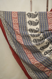 Maroon HBP Cotton Saree - SRMCS3020