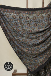 Black HBP Modal Silk Saree - SRBMSS615