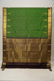 Forest Green Kanjivaram Silk Saree - SRFGKSS1022