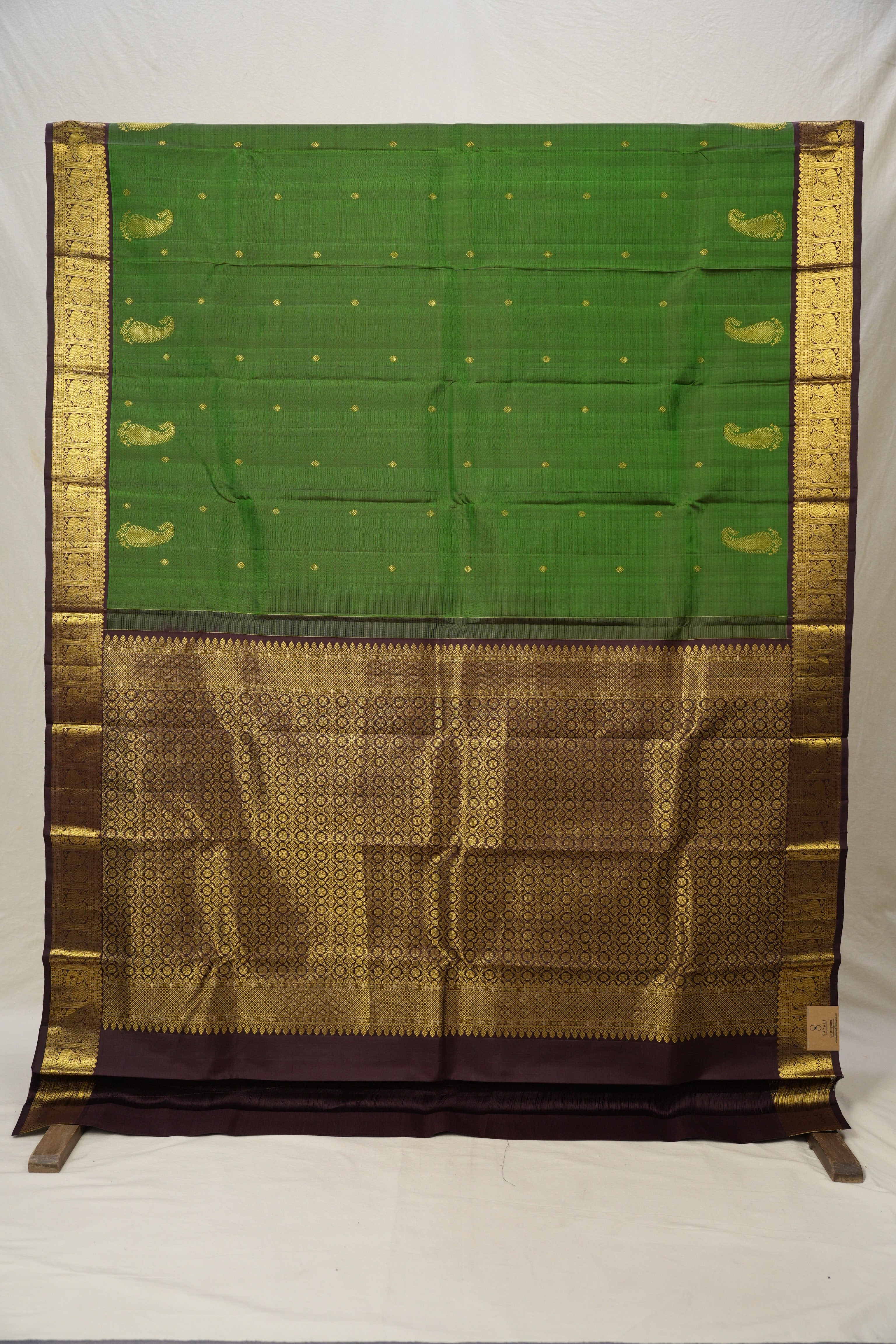 Forest Green Kanjivaram Silk Saree - SRFGKSS1022