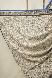 Cream HBP Cotton Saree - SRCCS3022