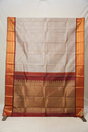 Sand Kanjivaram Silk Saree - SRSKSS1012