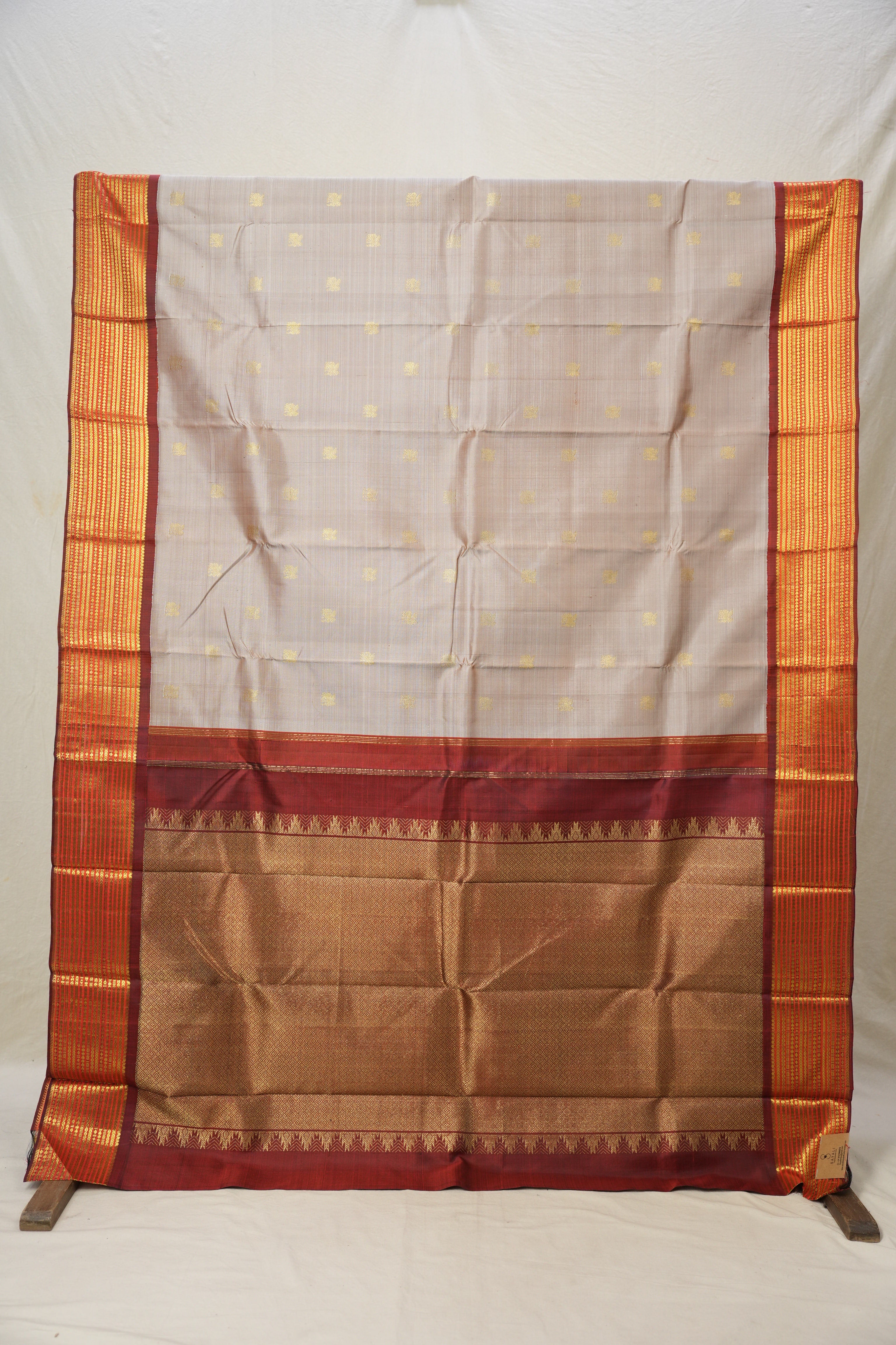 Sand Kanjivaram Silk Saree - SRSKSS1012