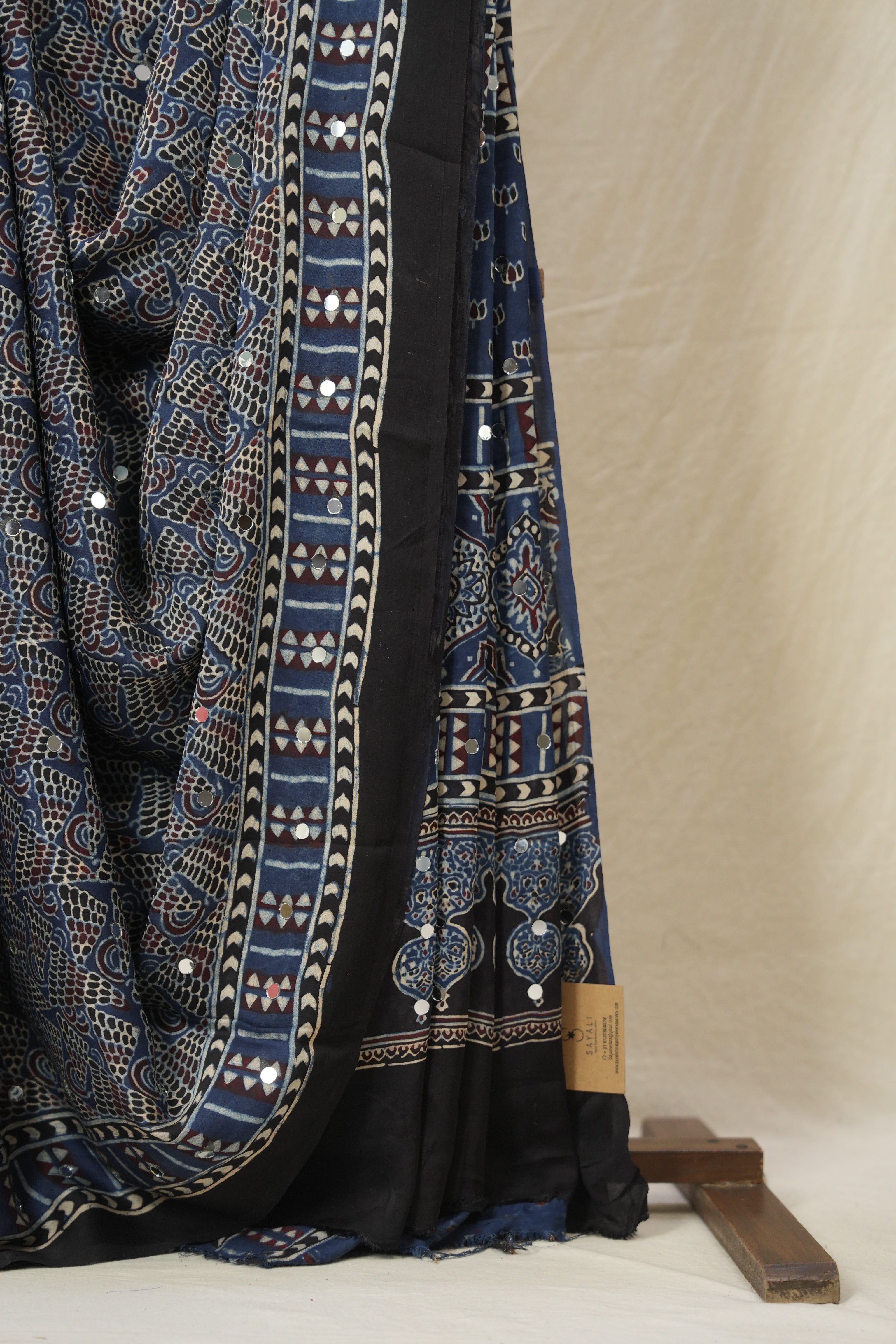 Blue HBP Modal Silk Saree - SRBMSS616