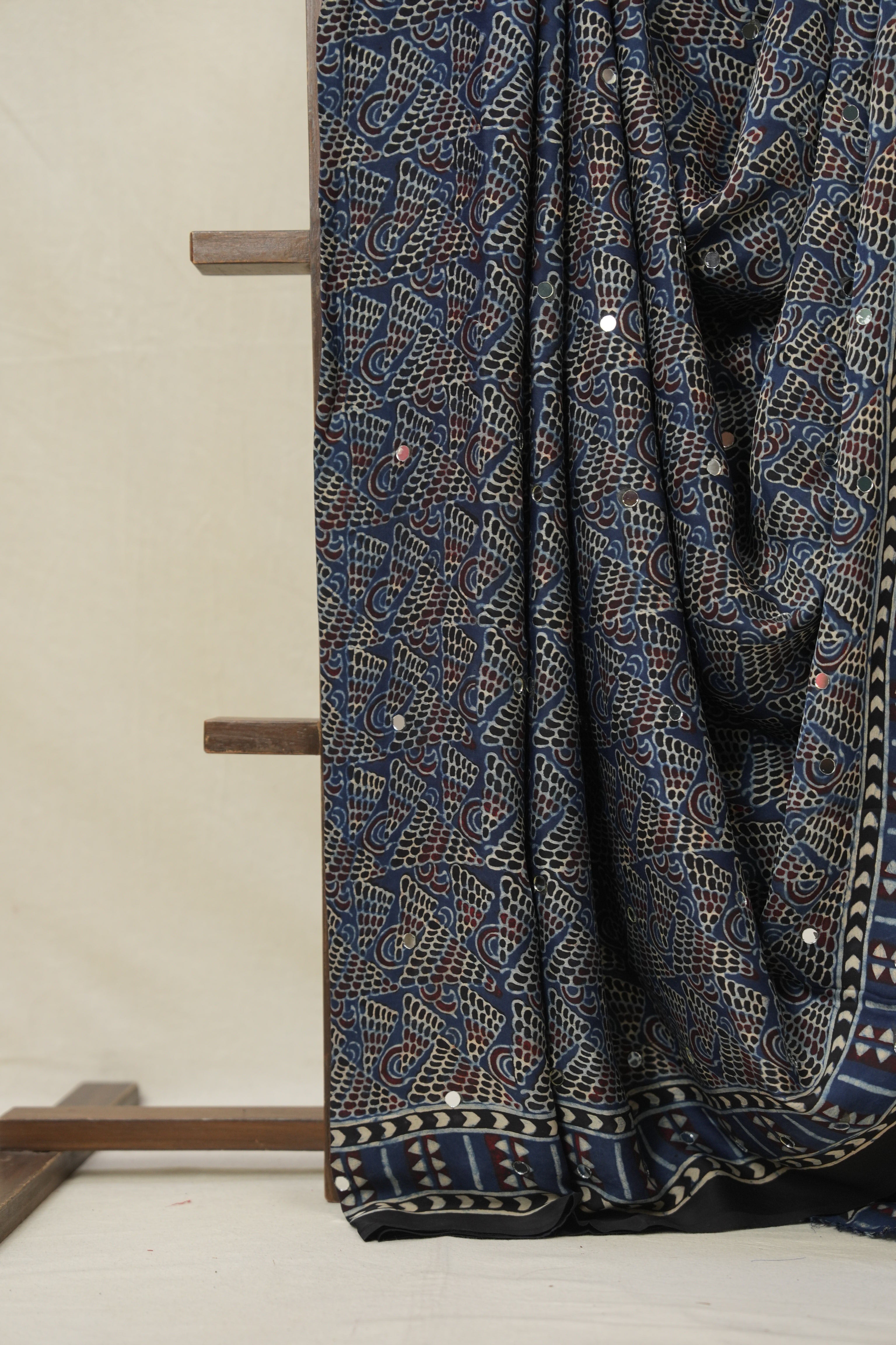 Blue HBP Modal Silk Saree - SRBMSS616