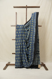 Blue HBP Modal Silk Saree - SRBMSS617