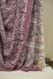 Onion Pink HBP Chiffon Saree - SROPHCS73