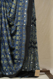 Blue HBP Modal Silk Saree - SRBMSS617
