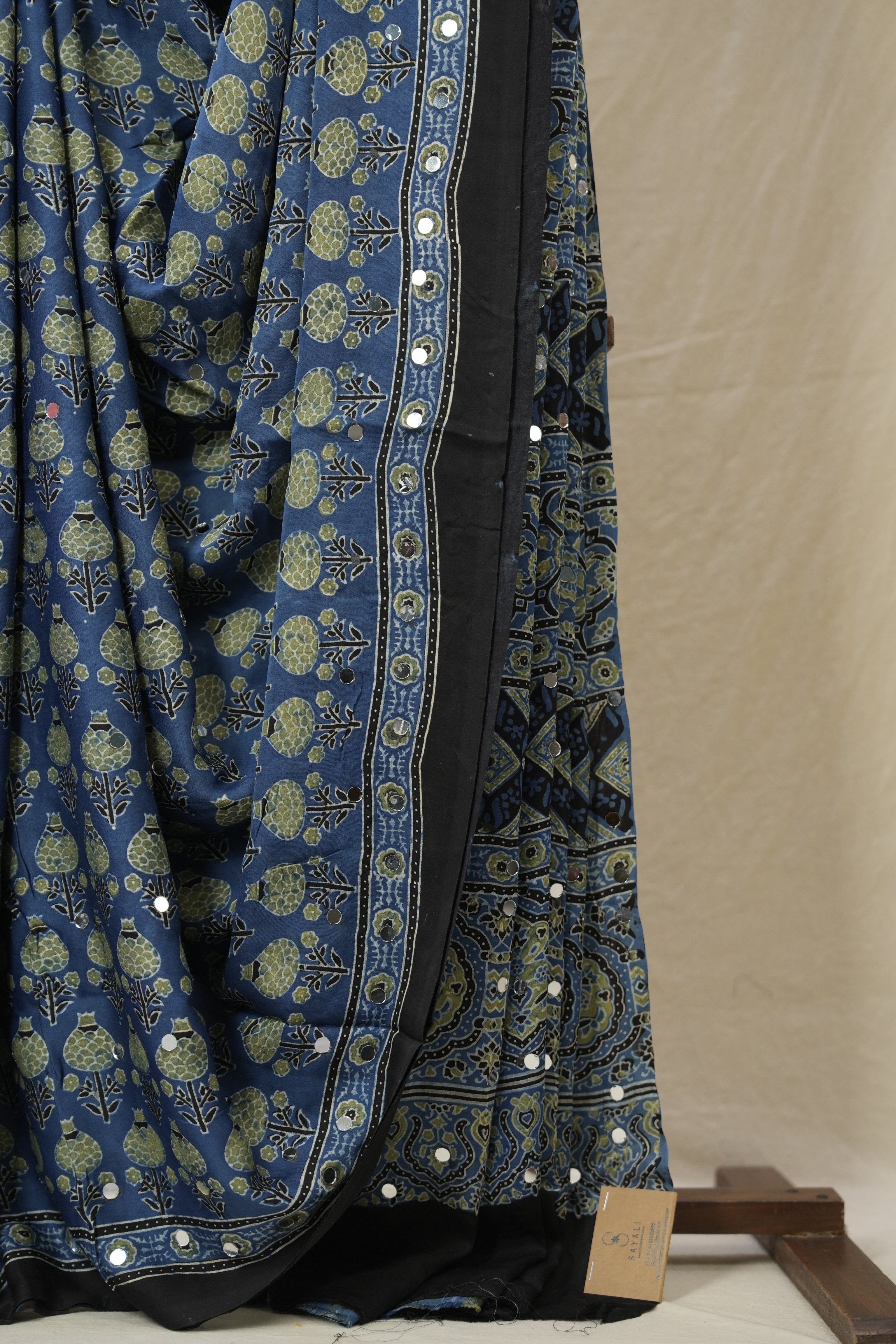 Blue HBP Modal Silk Saree - SRBMSS617