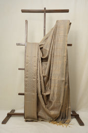 Grey Raw Silk Saree - SRGRSS771