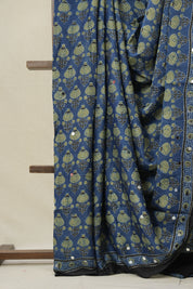Blue HBP Modal Silk Saree - SRBMSS617