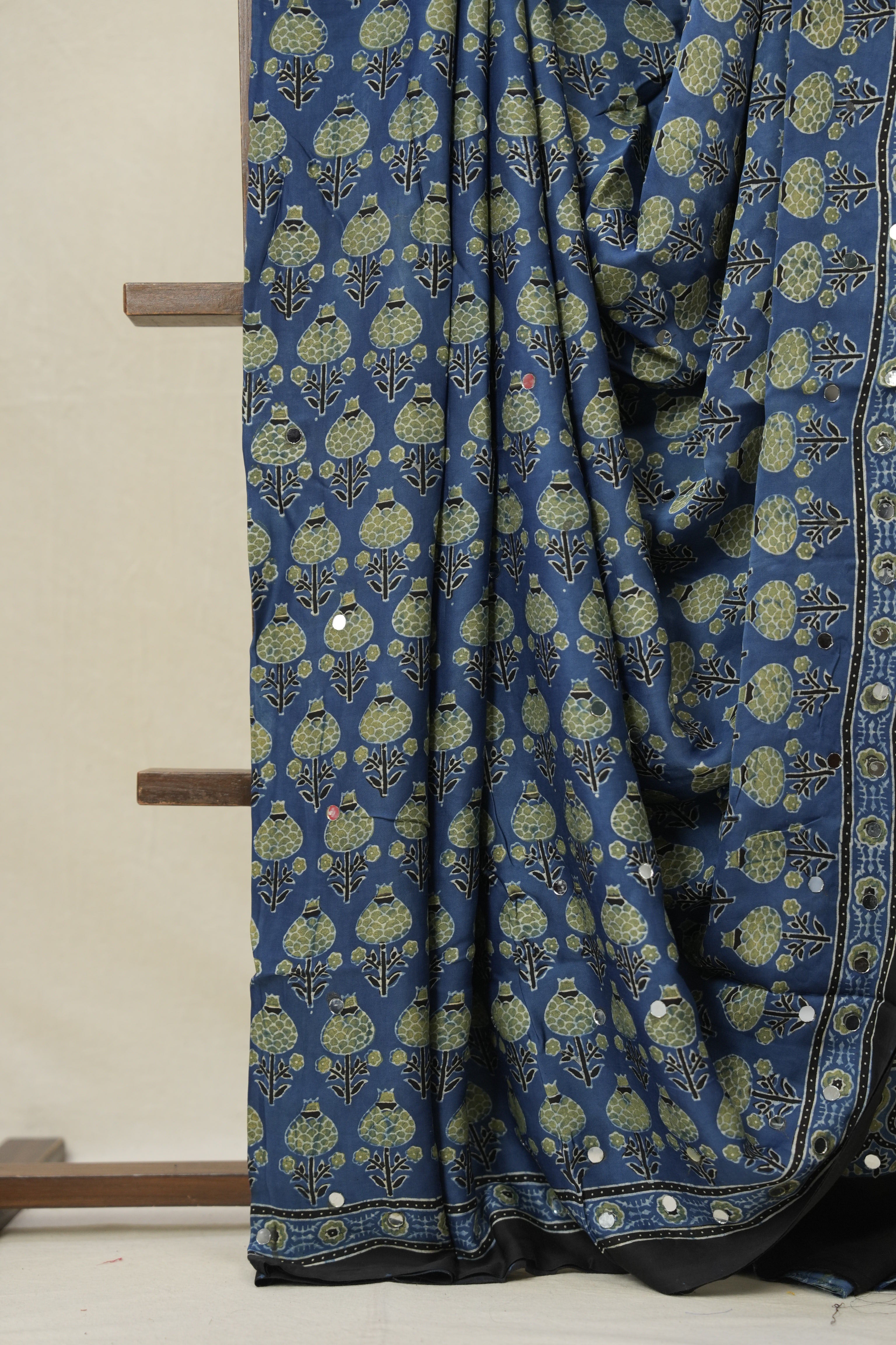 Blue HBP Modal Silk Saree - SRBMSS617