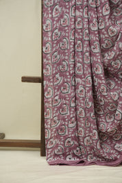 Onion Pink HBP Chiffon Saree - SROPHCS73