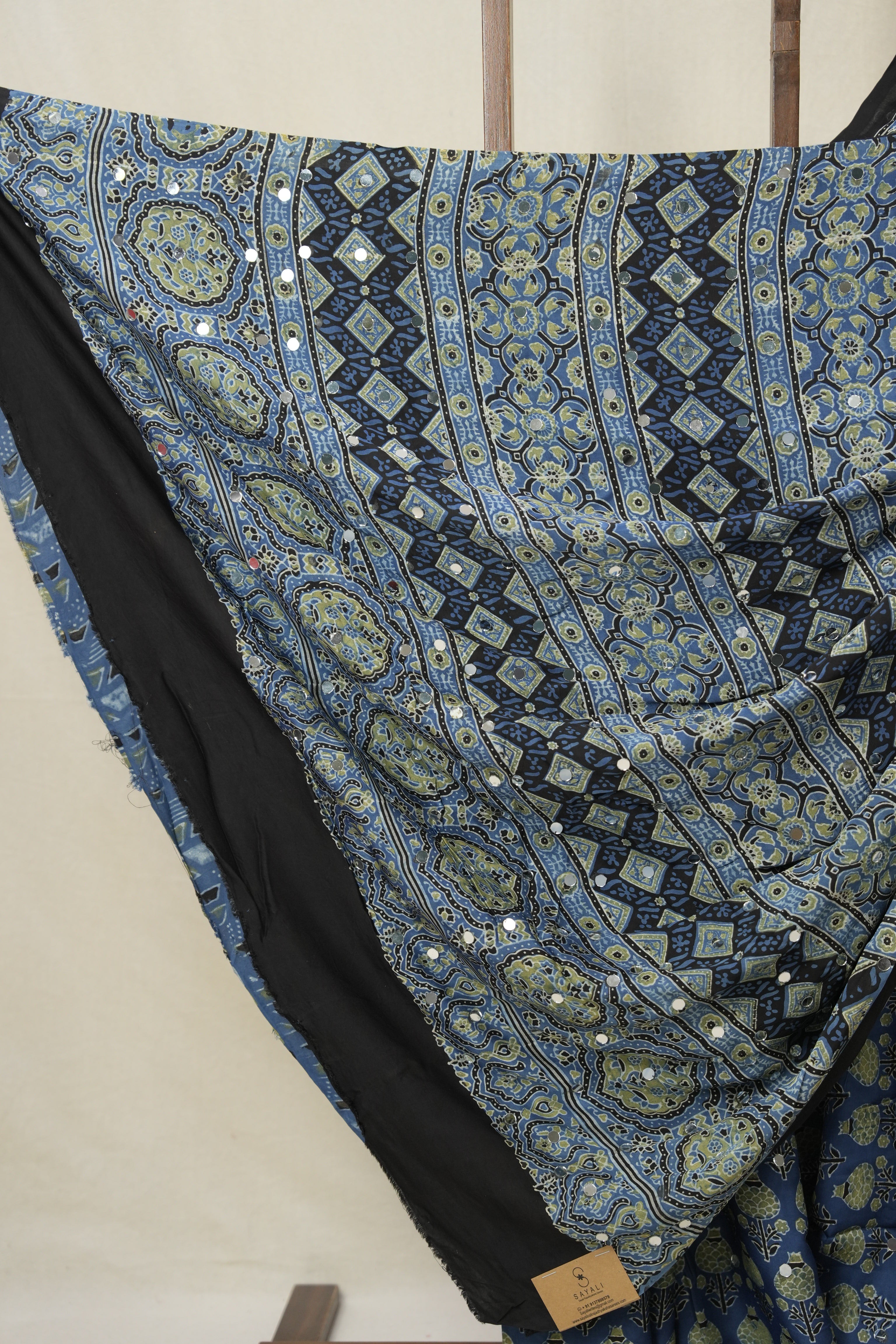 Blue HBP Modal Silk Saree - SRBMSS617