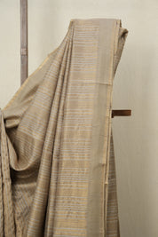 Grey Raw Silk Saree - SRGRSS771