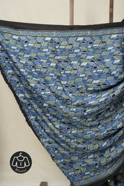 Blue HBP Modal Silk Saree - SRBMSS617