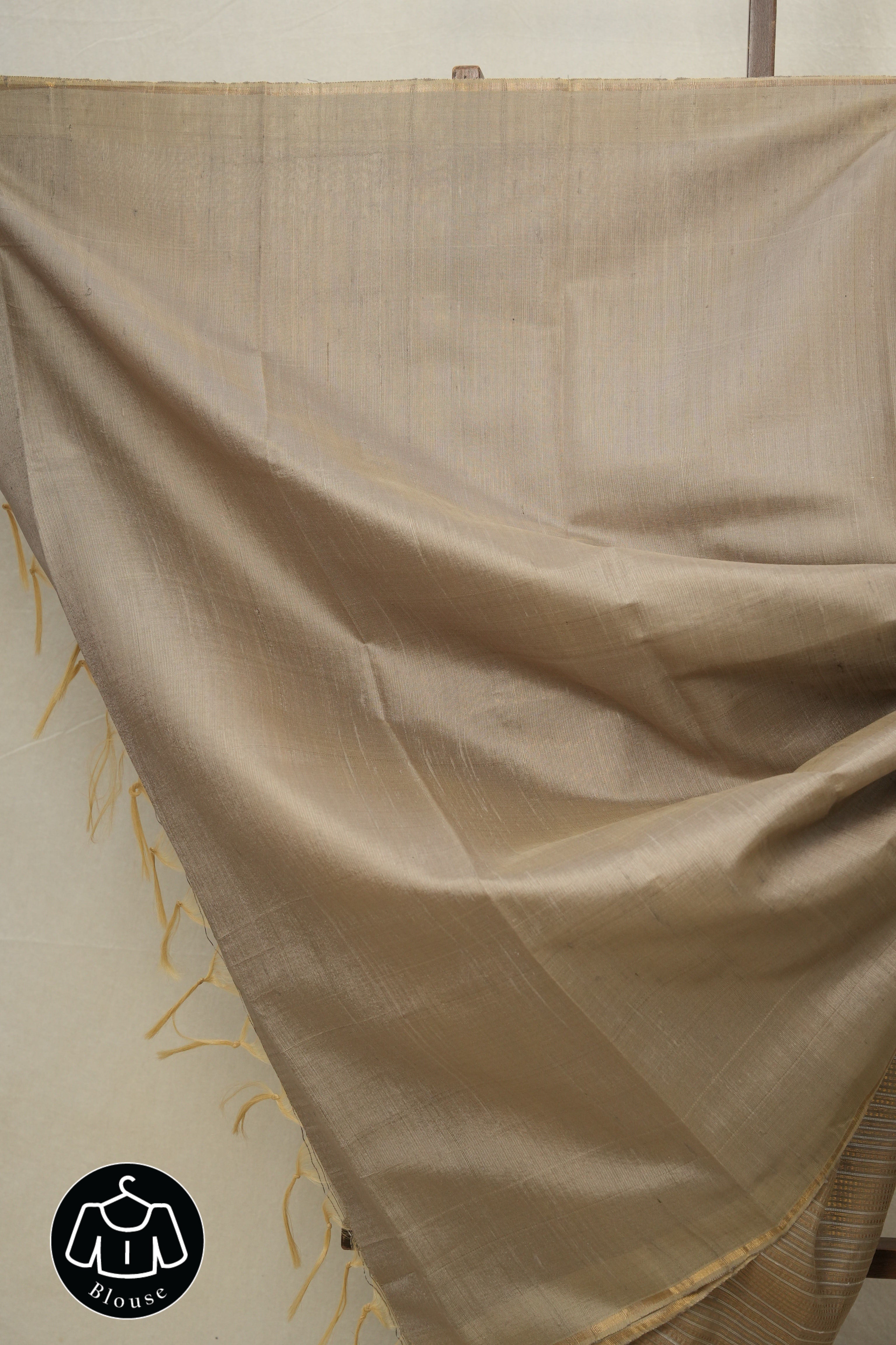 Grey Raw Silk Saree - SRGRSS771