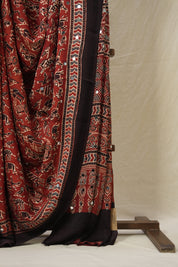 Maroon HBP Modal Silk Saree - SRMMSS618