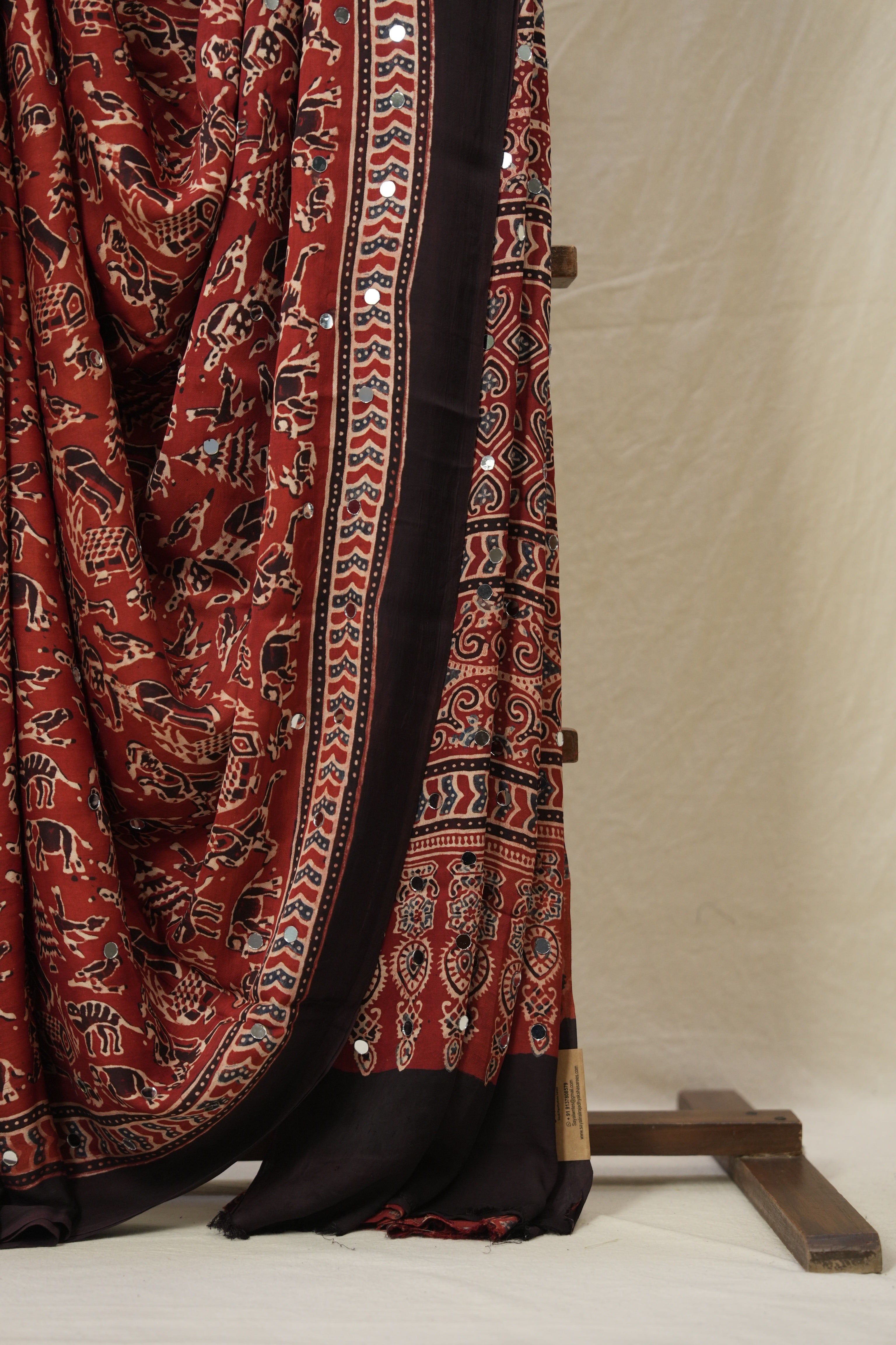 Maroon HBP Modal Silk Saree - SRMMSS618