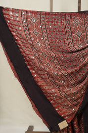 Maroon HBP Modal Silk Saree - SRMMSS618