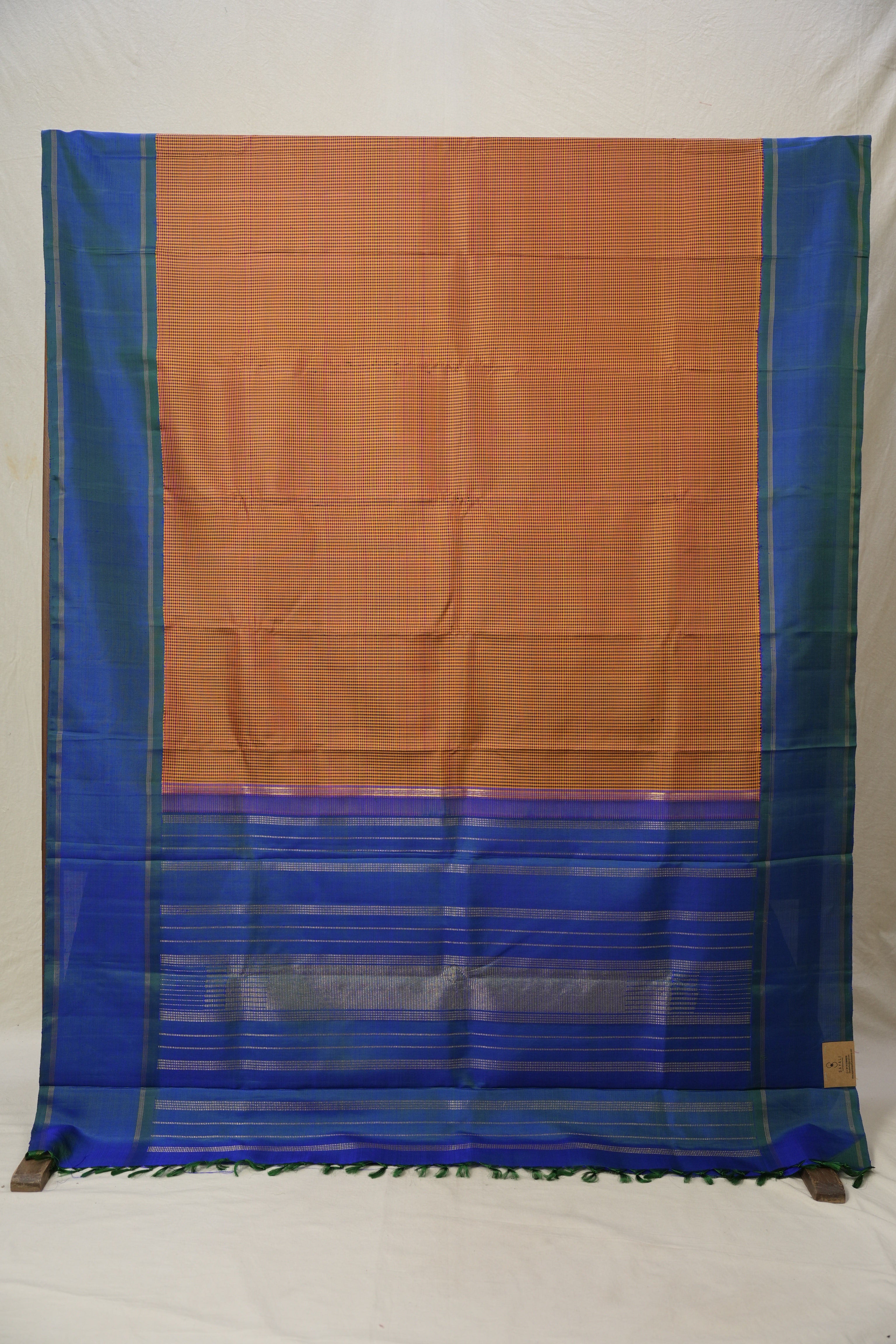 Maroon & Yellow Kanjivaram Silk Saree - SRMYKSS845