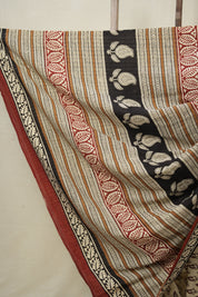 Cream HBP Cotton Saree - SRCCS3019