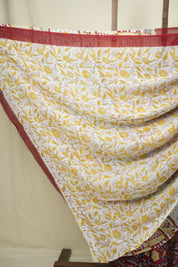 Red HBP Chiffon Saree - SRRHCS72