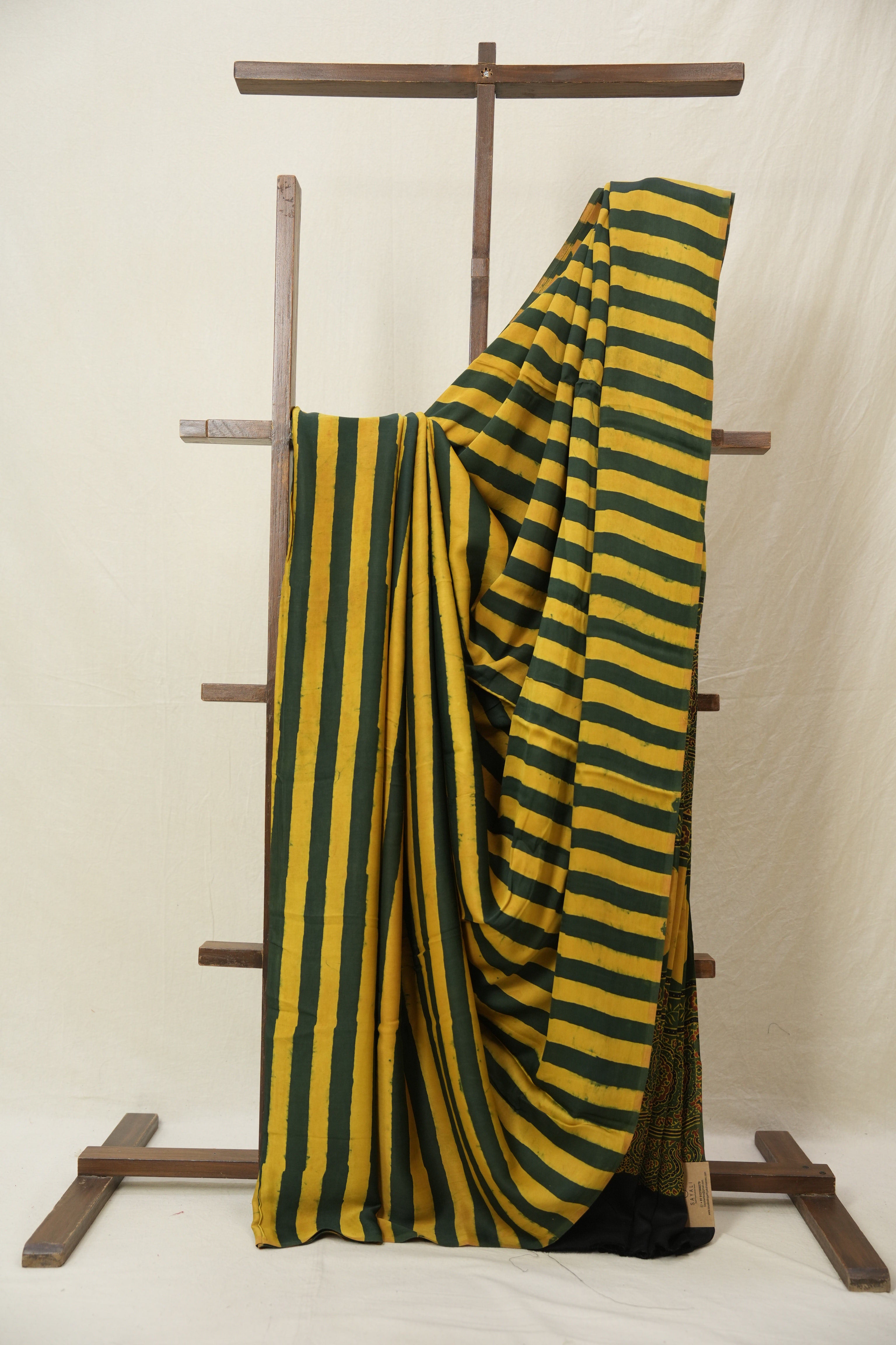 Green Yellow HBP Modal Silk Saree - SRGYMSS606