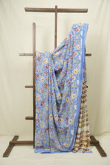 Blue HBP Chiffon Saree - SRBHCS70