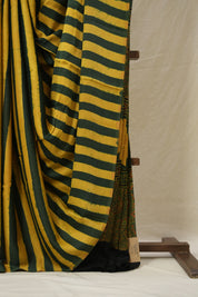 Green Yellow HBP Modal Silk Saree - SRGYMSS606
