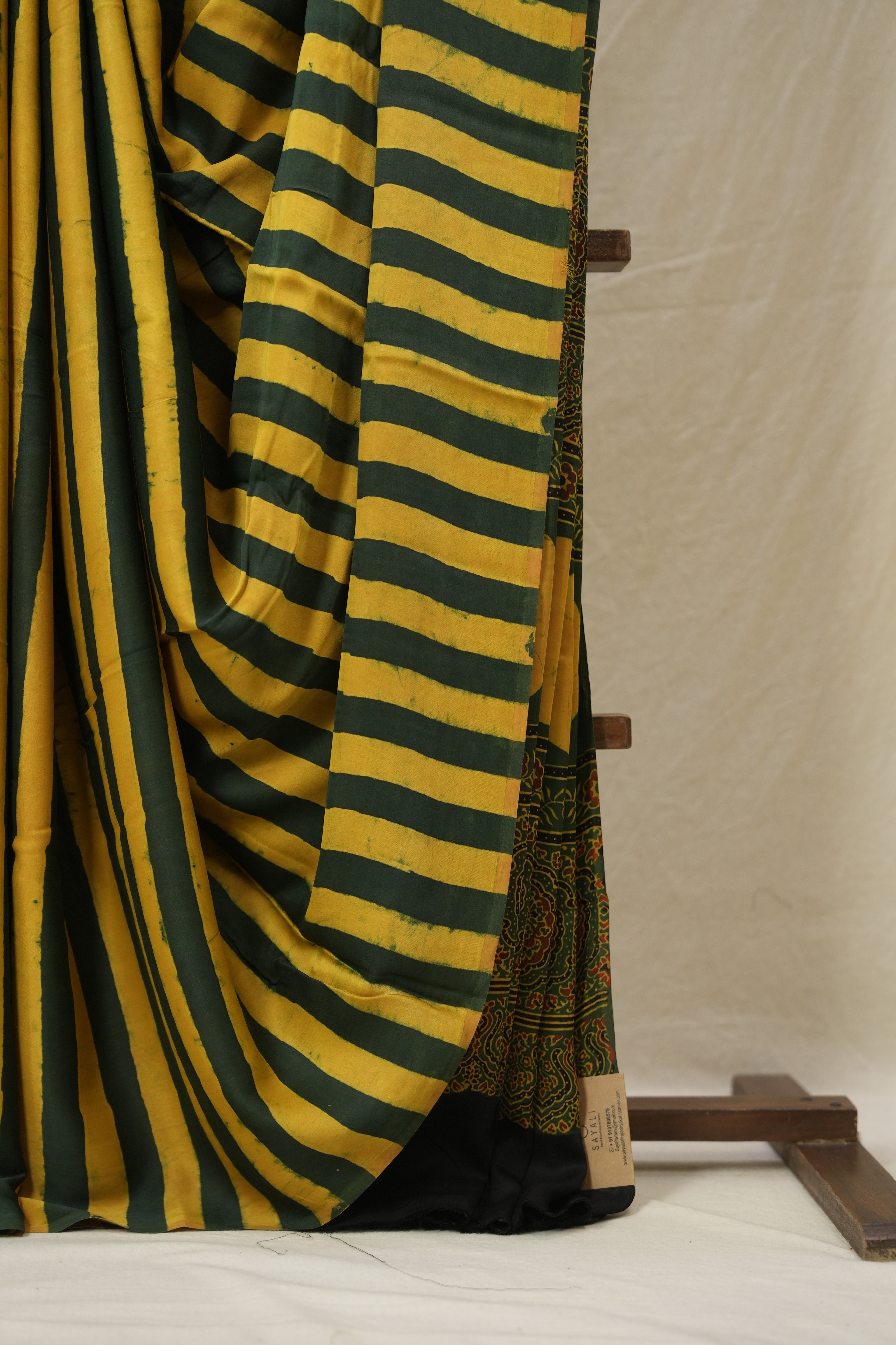 Green Yellow HBP Modal Silk Saree - SRGYMSS606