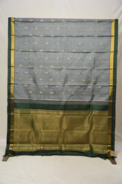 Grey Kanjivaram Silk Saree - SRGKSS1002