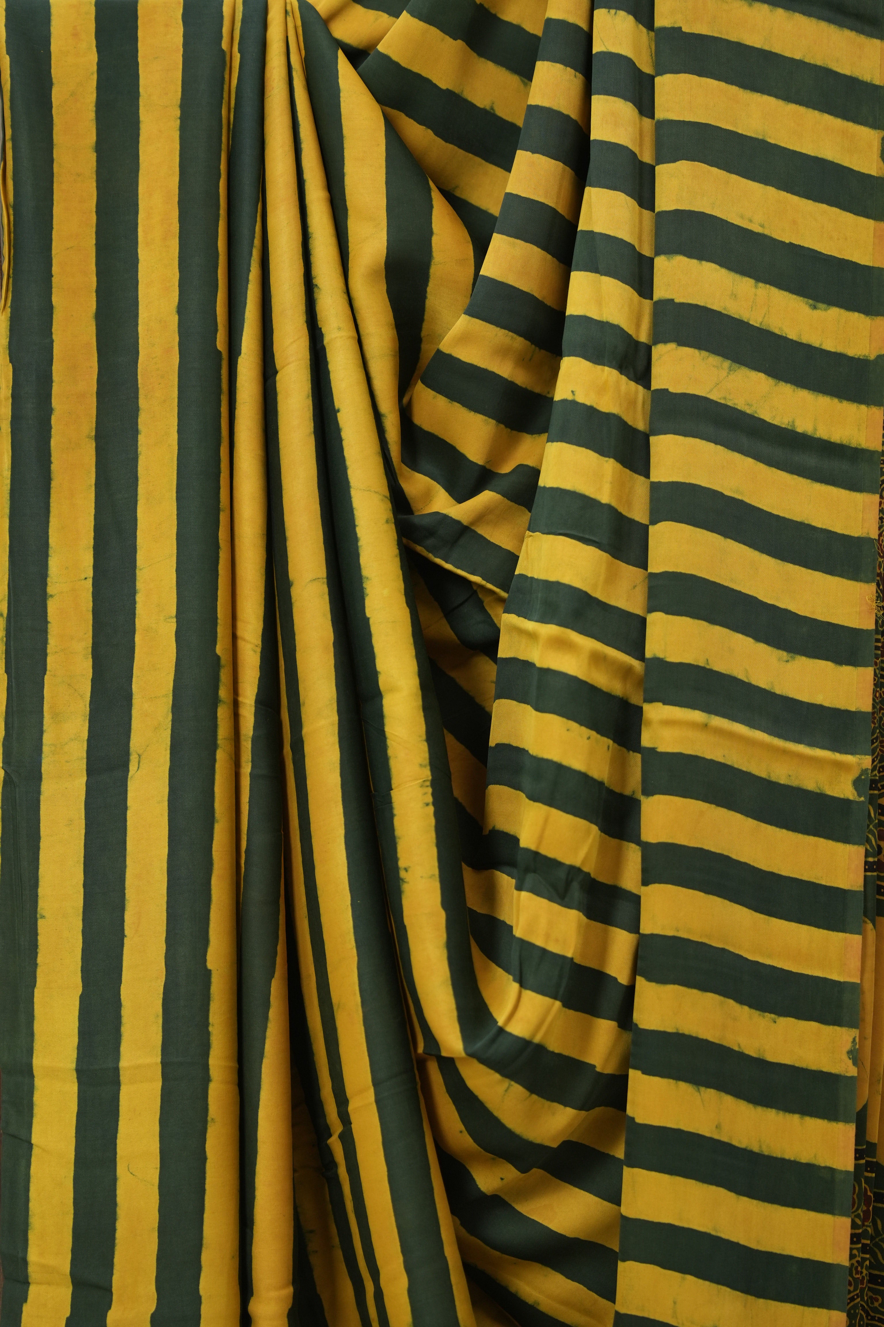 Green Yellow HBP Modal Silk Saree - SRGYMSS606