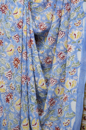 Blue HBP Chiffon Saree - SRBHCS70