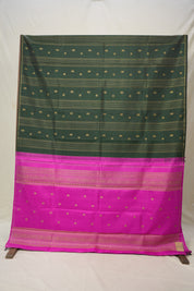 Dark Green Kanjivaram Silk Saree - SRDGKSS816