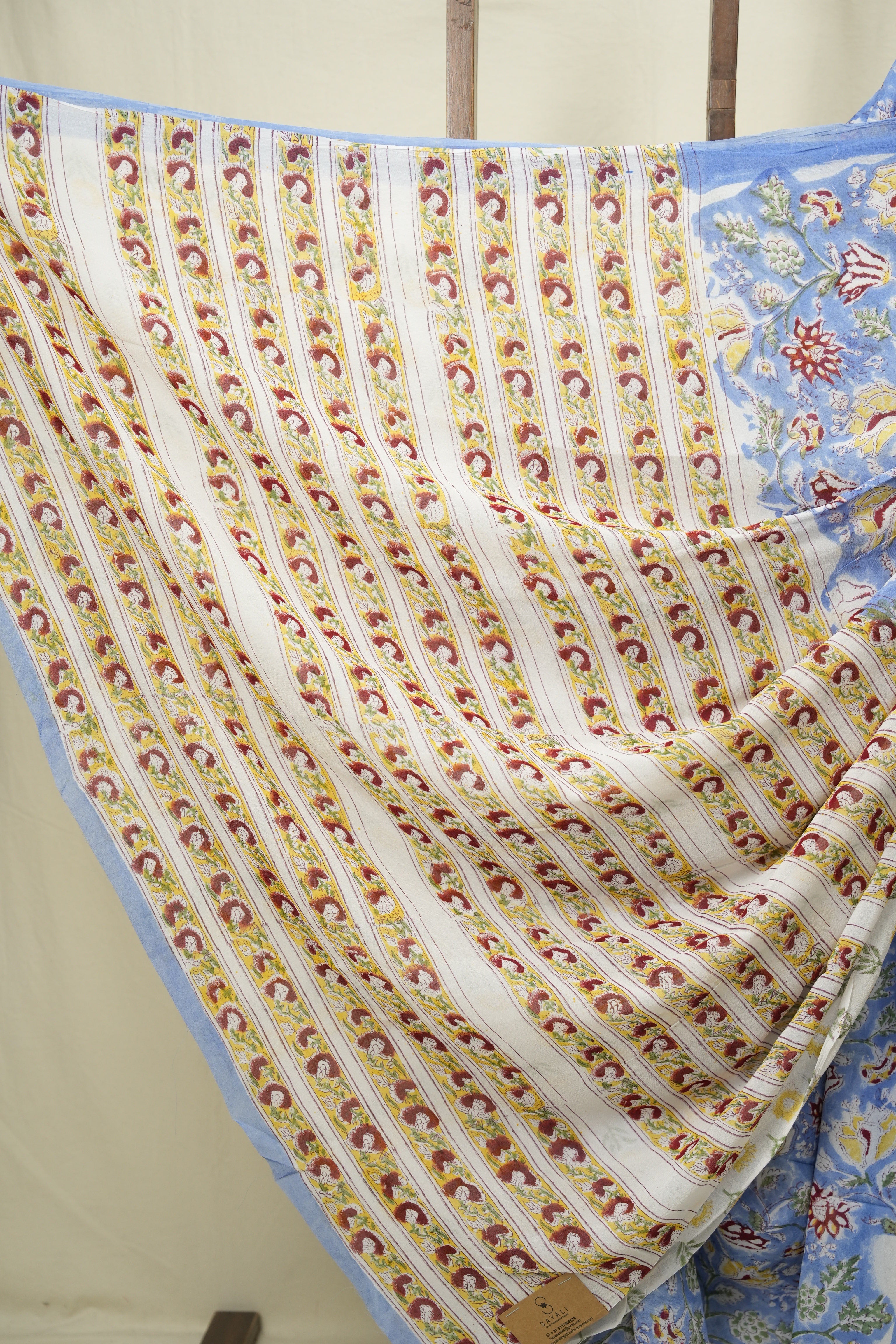 Blue HBP Chiffon Saree - SRBHCS70