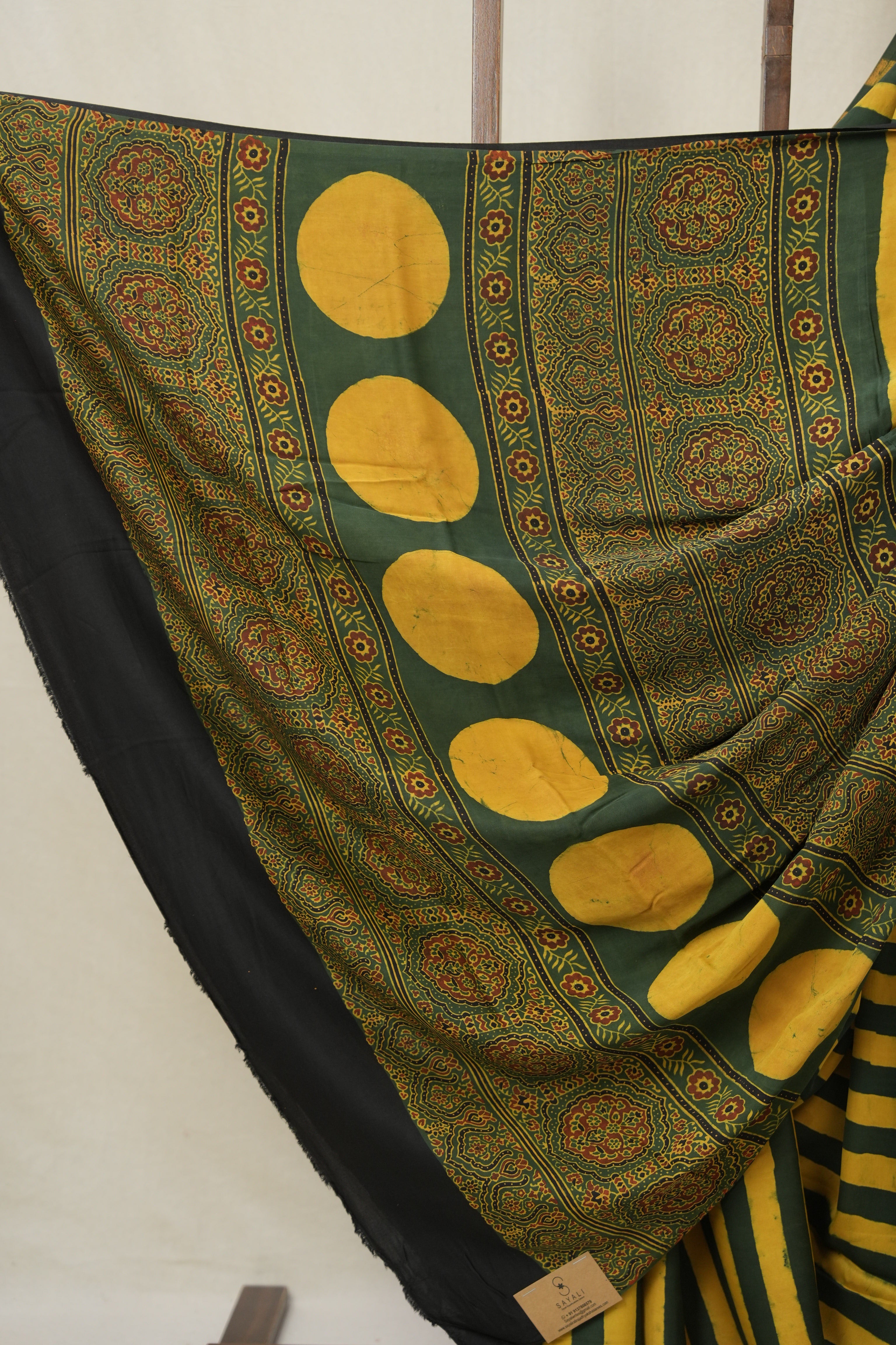 Green Yellow HBP Modal Silk Saree - SRGYMSS606