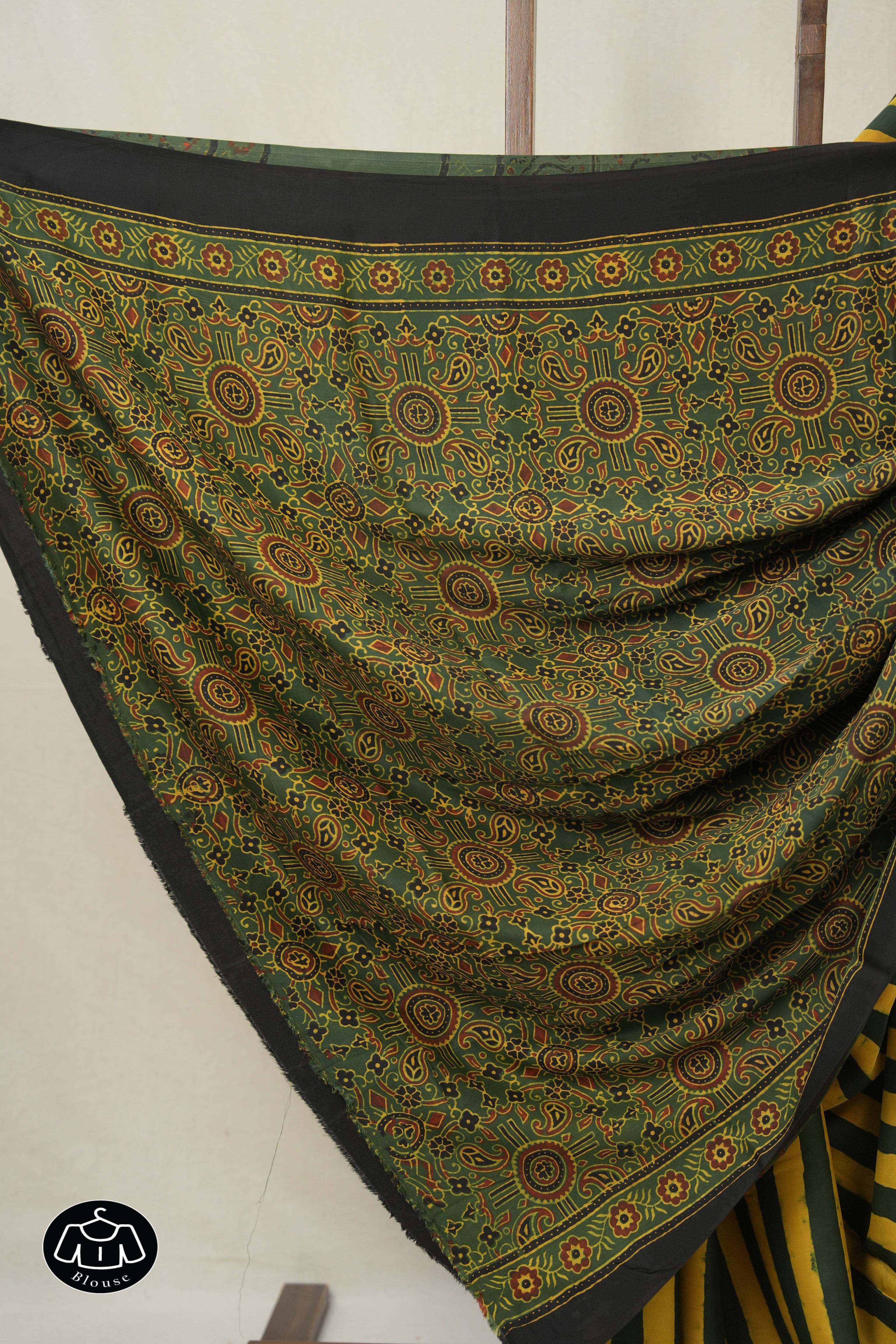 Green Yellow HBP Modal Silk Saree - SRGYMSS606