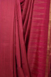 Rani Pink Raw Silk Saree - SRRPRSS793