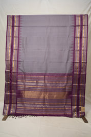 Grey Kanjivaram Silk Saree - SRGKSS868
